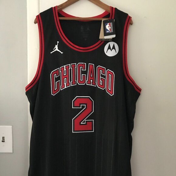 NEW Nike Swingman Statement Edition Lonzo Ball Chicago Bulls Jersey Size 2XL 56 - Picture 2 of 7